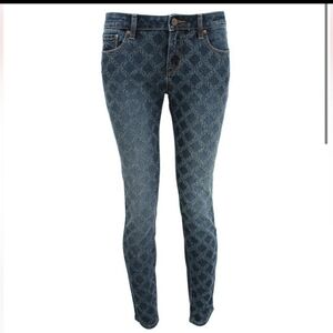 D-ID Dark Aged Florence Ankle skinny Denim Jean Size 26